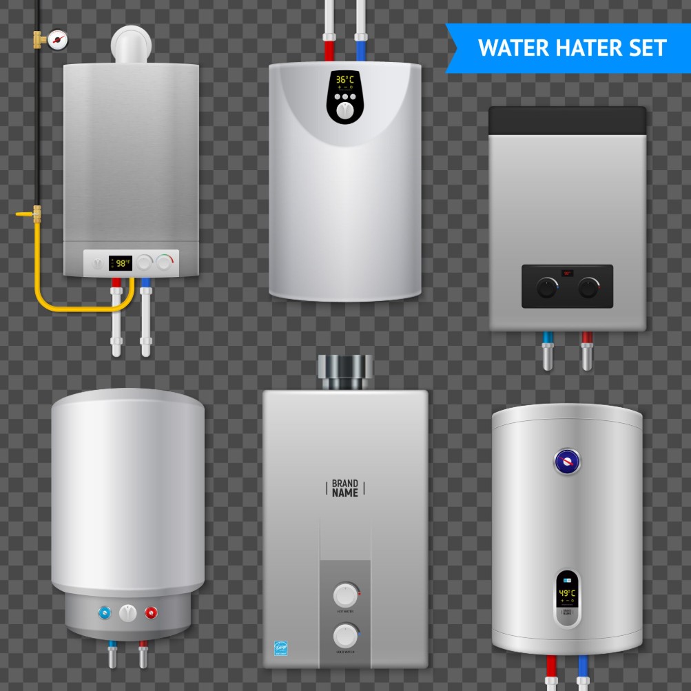 Different types of water heaters and tankless water heater units